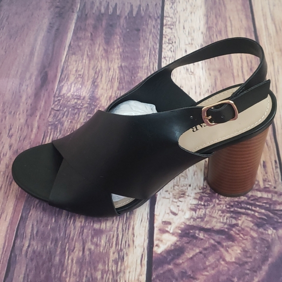 JustFab Slingback heeled Sandals, Jayda - Picture 3 of 6